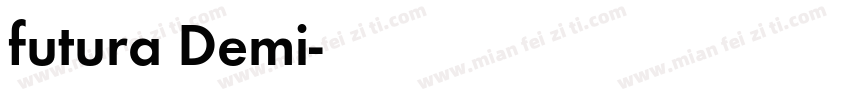 futura Demi字体转换